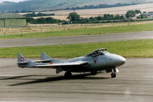 A DeHavilland Vampire pictured at the Wroughton Air Show. 30th August 1993 A DeHavilland Vampire pictured at the Wroughton Air Show. 30th August 1993