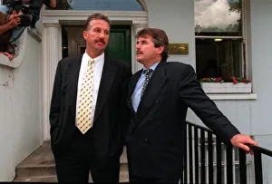 A dejected Ian Botham and Allan Lamb after losing their libel case against Imran Khan A dejected Ian Botham and Allan Lamb after losing their libel case against Imran Khan