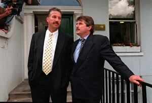 Images Dated 31st July 1996: A dejected Ian Botham and Allan Lamb after losing their libel case against Imran Khan