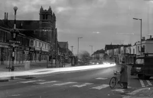 Images Dated 1st February 1974: A delayed action photo taken on Gloucester Road, Bristol during the blackouts caused by