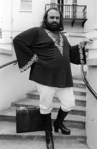 Entertaniment Gallery: Demis Roussos July 1976 in London `Short Kaftan and white trousers