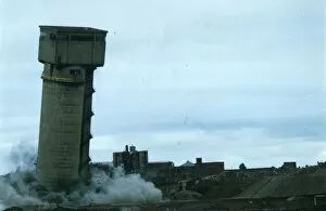 The demolition of Wearmouth Colliery in October 1994
