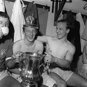 Denis Law Maurice Setters David Herd of Manchester United 25th May 1963 Denis Law Maurice Setters David Herd of Manchester United 25th May 1963