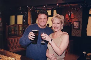 Denise Welch and Phil Middlemiss pictured in the Rovers Return pub on the Coronation Denise Welch and Phil Middlemiss pictured in the Rovers Return pub on the Coronation