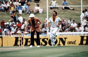 Dennis Lillee Australian Cricket Player 1979 - 1980 Pictured Bowling during Dennis Lillee Australian Cricket Player 1979 - 1980 Pictured Bowling during