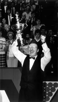 Dennis Taylor winning the Embassy Snooker World Championship after a match against Steve Dennis Taylor winning the Embassy Snooker World Championship after a match against Steve