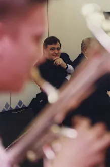 Deputy PM John Prescott listens to Martin Armstrong solo trumpet player Deputy PM John Prescott listens to Martin Armstrong solo trumpet player