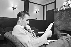 Images Dated 2nd January 2013: Derby County manager Brian Clough answering letters from the Sunday Mirror angry column