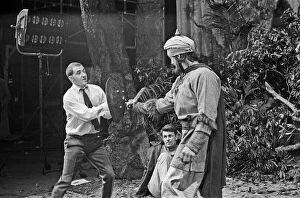 Stunt Gallery: Derek Ware (left) teaches a Saracen (Valentino Musetti) how to fight