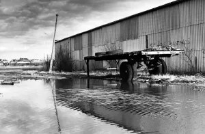 00614 Gallery: Derelict dockland area with Garston in the background. Garston is a district of Liverpool