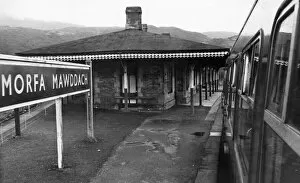 Derelict station at Barmouth Junction Barmouth, Gwynedd, north-western Wales