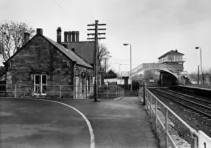 Images Dated 13th December 1985: A deserted Haltwhistle Railway Station on 13th December 1985