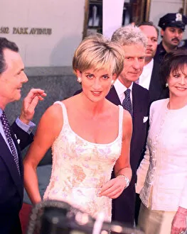 Images Dated 23rd June 1997: Diana, Princess of Wales, arrives for a gala reception and preview at Christies auction