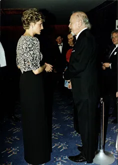 Diana, Princess of Wales arrives for the Royal Premiere of the new film Hear My Song at Diana, Princess of Wales arrives for the Royal Premiere of the new film Hear My Song at
