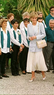 Diana, Princess of Wales on her four day visit to Argentina in her role as goodwill Diana, Princess of Wales on her four day visit to Argentina in her role as goodwill