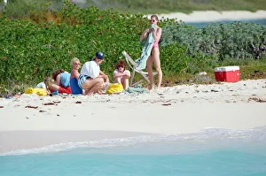 Princess Diana Gallery: Diana, Princess of Wales on holiday on the British Virgin Islands. 9th January 1989