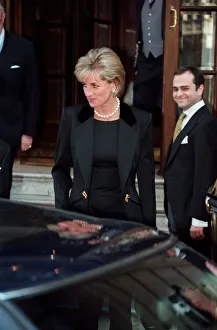 Diana, Princess of Wales leaves the Ritz Hotel in London Diana, Princess of Wales leaves the Ritz Hotel in London