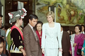 Diana, Princess of Wales during her official visit to Indonesia. 6th November 1989