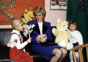 Diana, Princess of Wales during a visit to the Royal Marsden Hospital Diana, Princess of Wales during a visit to the Royal Marsden Hospital