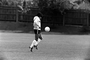 DIEGO MARADONA FOOTBALL PLAYER OF ARGENTINA, MAY 1980 ON THE TRAINING GROUND DIEGO MARADONA FOOTBALL PLAYER OF ARGENTINA, MAY 1980 ON THE TRAINING GROUND