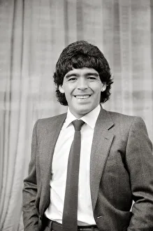 Diego Maradona - Football Player - May 1986 suit and tie Diego Maradona - Football Player - May 1986 suit and tie