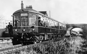 A diesel train at Kirkbride in Cumbria which was inspected by the Mayor of Carlisle, Coun A diesel train at Kirkbride in Cumbria which was inspected by the Mayor of Carlisle, Coun