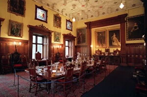 Images Dated 3rd May 1995: The Dining room in Glamis Castle Scotland where the Queen Mother was born