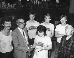 Images Dated 1st June 1985: Director of Tourism & Amenities Ron Smith presents Karen Lewis with her bronze award at