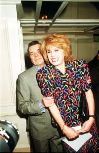 Dirk Bogarde with Joanna Lumley at the Variety Awards Dirk Bogarde with Joanna Lumley at the Variety Awards