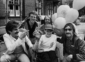 Images Dated 23rd August 1982: Disabled youngster Steven Graham officially launching Radio Lollipop at the Fleiming