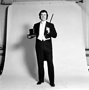Images Dated 28th December 1972: Disc Jockey Terry Wogan gets in the mood for his new compere job on BBC TV