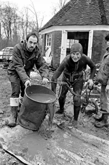 Well diver, Sally Manson. February 1975 75-00667-002 Well diver, Sally Manson. February 1975 75-00667-002