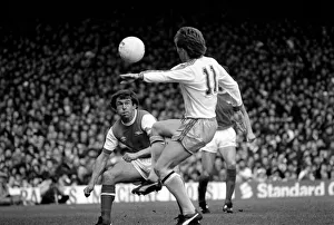 Division One Football 1980/81 Season. Arsenal v Aston Villa, Highbury Division One Football 1980/81 Season. Arsenal v Aston Villa, Highbury