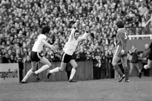 Images Dated 8th April 1977: Division Two football Fulham v Chelsea 1976 / 77 season. Fulham won the match three one