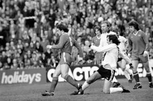 Images Dated 8th April 1977: Division Two football Fulham v Chelsea 1976 / 77 season. Fulham won the match three one