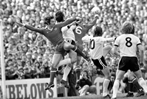 Images Dated 8th April 1977: Division Two football Fulham v Chelsea 1976 / 77 season. Fulham won the match three one