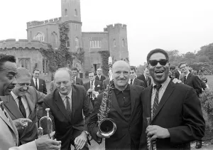 Dizzy Gillespie Jazz Man June 1963 ( First from R) at Fort Belvedere near Ascot Buck Dizzy Gillespie Jazz Man June 1963 ( First from R) at Fort Belvedere near Ascot Buck