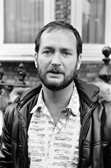 Images Dated 1st November 1985: DJ Kenny Everett, pictured outside his Lexham Gardens flat in Kensington, London