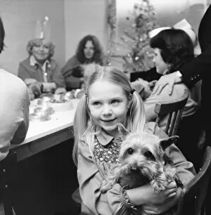 Dog Owners and their pets seen here having a Christmas party. December 1976 76-07481-001