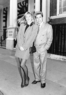 Images Dated 22nd November 1988: Dollar pop star David Van Day with girlfriend Karen Mallinder