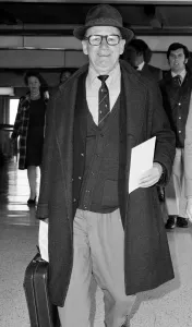 Don Bradman ex Australian Cricketer arriving at Heathrow Airport Don Bradman ex Australian Cricketer arriving at Heathrow Airport