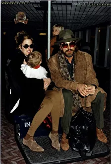 Don Johnson actor arrives with his wife Melanie Griffith actress at London Airport Don Johnson actor arrives with his wife Melanie Griffith actress at London Airport