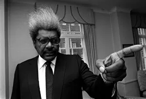 Don King American boxing promoter in London July 1986