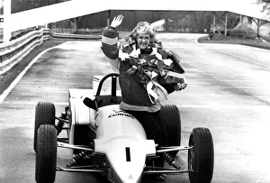 Dorothy Duggan motor racing at Oulton Park. March 1988 P005308 Dorothy Duggan motor racing at Oulton Park. March 1988 P005308