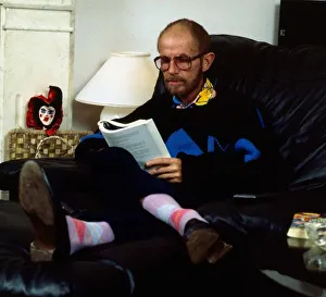 Douglas Lambert sitting at home, November 1986 Douglas Lambert sitting at home, November 1986