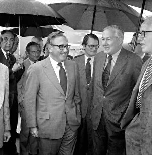 Images Dated 1st July 1975: Dr. Henry Kissinger US secretary of state with James Callaghan. Foreign Secretary