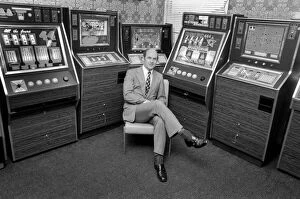 Images Dated 17th January 1975: Dr. Pilkington and Fruit Machines. January 1975 75-00333-002