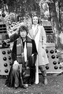Images Dated 30th August 1979: Dr Who television programme 1979 Tom Baker and Lalla Ward