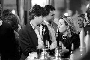 Images Dated 1st March 1987: Drinkers in an East End Pub enjoying a pint of beer. March 1987