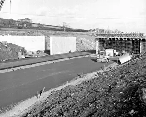 The Drumbridges flyover between Stover and Bovey Tracey over the new A38 taking shape in The Drumbridges flyover between Stover and Bovey Tracey over the new A38 taking shape in